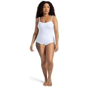 Capezio Leotard Camisole met verstelbare bandjes, panty voor dames, Wit, S