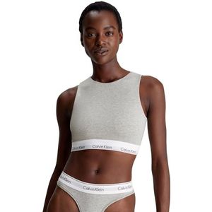 Calvin Klein Dames ongevoerde bralette, grijs heide, XS, Grijze Hei, XS