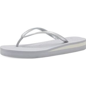 Tamaris 1-27223-44 slippers voor dames, zilver, 36 EU