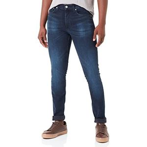 Calvin Klein Jeans Heren Super Skinny Broek, Denim Donker, 38W x 34L