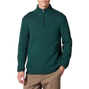Amazon Essentials Soft Touch Quarter-zip Trui, Forest Green, S