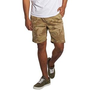 Urban Classics Heren Camo Joggshorts Shorts, meerkleurig (Sand Camo 00867), S