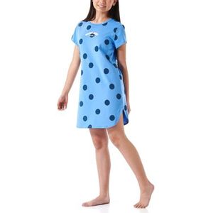 Schiesser Meisjesnachthemd, 100% organisch biologisch katoen, maat 140 tot 176, lichtblauw_180952, 152, Lichtblauw_180952, 152 cm