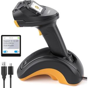 Inateck - Pro 8 - Bluetooth Barcode Scanner - Draadloos - 2D 1D - Touchscreen