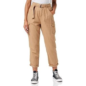 MUSTANG Dames Belted Cargo Pants Jeans, Tannin 3142, 26W / 32L