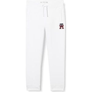 Tommy Hilfiger Uniseks kindermonogram joggingbroek, Kleur: wit, 9 Maanden