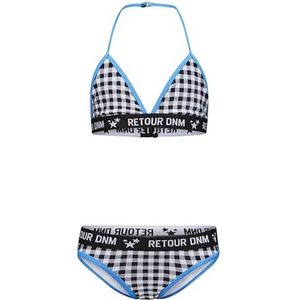 Retour Jeans Triangel Bikini Lavina Zwart/Wit/Blauw