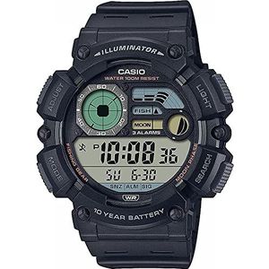 Casio Japans Quartz Heren digitaal horloge met kunststof band WS-1500H-1AVEF, Zwart, WS-1500H-1AVEF, Zwart, WS-1500H-1AVEF
