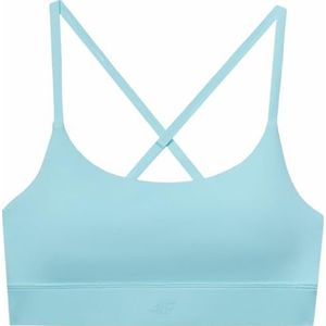 4F Sportbeha F096 blauw L voor dames, Blauw, L
