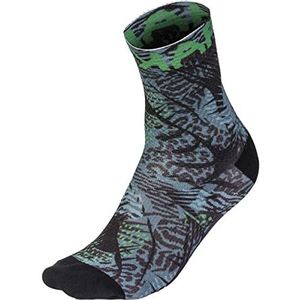 Karpos Green Fire Sock, 2561000-070, herensokken, donkergrijs/groen, fluo, maat M/L
