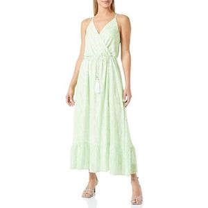 NALLY Dames midi-jurk met batikprint 19323234-NA02, groen, S, groen, S