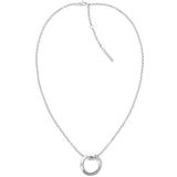 Calvin Klein Dames TWISTED RING Collectie Hanger Ketting Roestvrij staal - 35000306, Eén maat, Roestvrij staal, Geen edelsteen