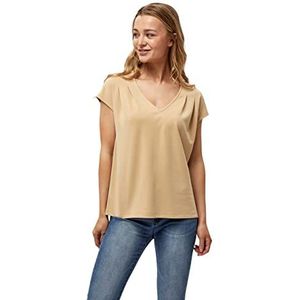 Peppercorn Lana T-shirt met V-hals en pet | Beige T-shirts voor dames VK | Lente T-shirt | Maat XS