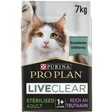 Purina Pro PLAN LIVECLEAR kattenvoer, gesteriliseerd, droog en rijk aan kalkoen, 7 kg