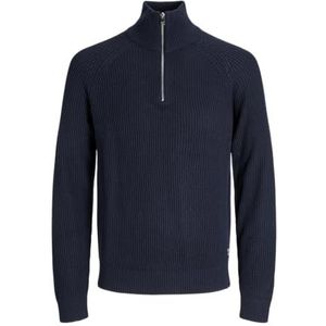 Jack & Jones - JJPANNEL KNIT HALF ZIP - Schipperstrui - Sky captain