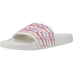 Pepe Jeans Dames Slider Set W Flip-Flop, wit (gebroken wit), 5 UK, Wit Gebroken Wit, 5 UK