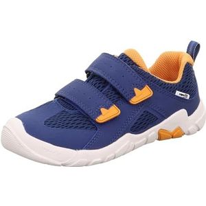 Superfit Jongens Trace Sneakers, Blauw Oranje 8000, 29 EU Smal