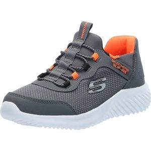 Skechers Bounder Brisk-Burst, gymschoenen, antraciet/oranje, 31 EU, Charcoal Orange, 31 EU
