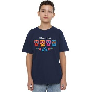 Coco Schedel Logo Volledige Kleur Unisex Kids T-shirt, Marine, 12-13 Jaar, marineblauw, 12-13 jaar
