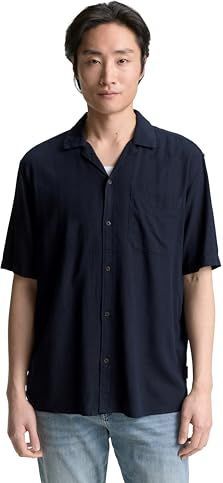 Tom Tailor - 1046095 - Herenhemd - Sky Captain Blue