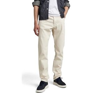 G-STAR Heren Triple A Regular Straight Jeans, beige (Ecru D19161-d300-159), 27W / 32L