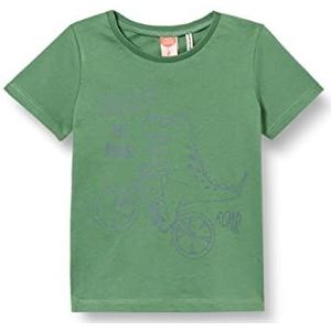 KOTON Dinosaur Printed Short Sleeve T-Shirt Katoen Jongens, kaki (886), 9-12 maanden