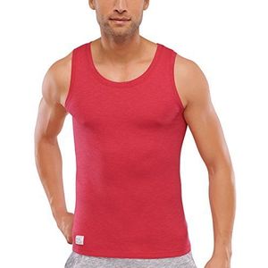 Schiesser Tanktop voor heren, pyjama-bovendeel, rood (bessen 512), 58 NL