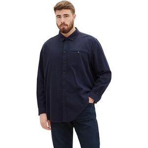 TOM TAILOR Plussize overhemd voor heren, 10668 - Sky Captain Blue, 3XL