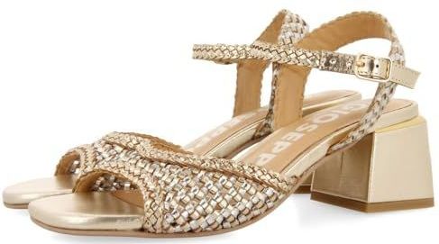 Gioseppo - 72292 - Sandalen - Goud - Lederen Bovenkant - Middelhoge Hak