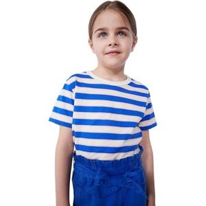 Petit Bateau T-shirt met korte mouwen voor meisjes, ecru/multico, 6 Jaren