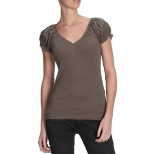ESPRIT Collection Dames Shirt/T-shirt O23614, bruin (244), 38 NL