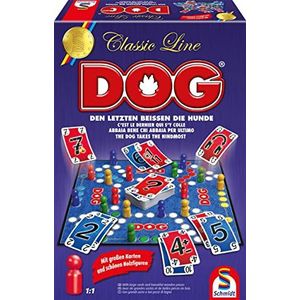 Schmidt Spiele 49412 Dog in de Classic Line, extra grote speelfiguren van hout, grote kaarten, kleurrijk