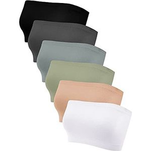 Geyoga Gewatteerde dames, Zwart, Beige, Wit, Grijs, Houtskoolgrijs, Olijfgroen, S