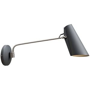 Northern Birdy wandlamp, aluminium, 60 W, grijs