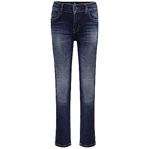 LTB Jeans Meisjes-jeansbroek Lonia G gemiddelde taille, skinny jeans katoenmix met ritssluiting, maat 15 jaar/170 in donkerblauw, Morava Unschaded Wash 54574, 170 cm