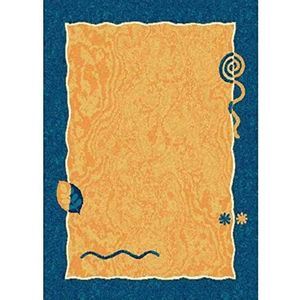 CREVICOSTA Quality Mark Marcas DE Calidad _Tapijt Nerea modern design motief marmeren vloer (90 x 160 cm, blauw)