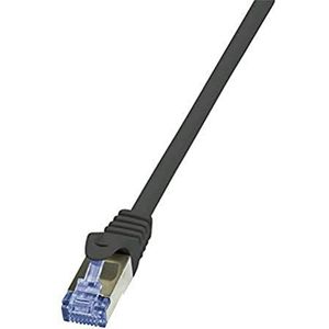 LogiLink Patchkabel met Cat7-ohk. primel. S/FTP zwart 10, 0 m