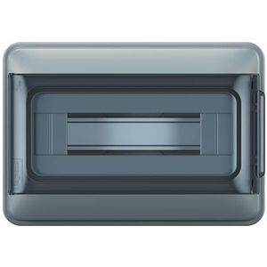 Legrand, Plexo S Distributeur voor vochtige ruimtes, opbouwverdeler, beschermingsklasse: IP65-IK07, 1-rij, 12 modules, afmetingen: 200 x 285 x 106 (H x B x D in mm) met neutrale geleider- en