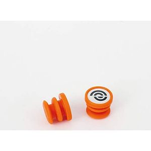 Bike Ribbon BikeRibbon Siliconen End-Plugs JELLY, oranje (paar) stuurband, standaardgrootte