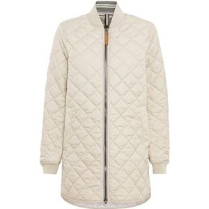 camel active Gewatteerde damesjas van gerecycled polyester, zand, 40
