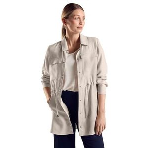 STREET ONE Dames A212212 blousejack met trekkoord, Smooth Sand beige, Regular, Smooth Sand Beige, Eén maat