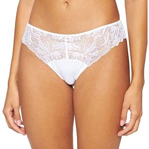 DIM - Generous - Tanga - Wit - Kant en Microvezel