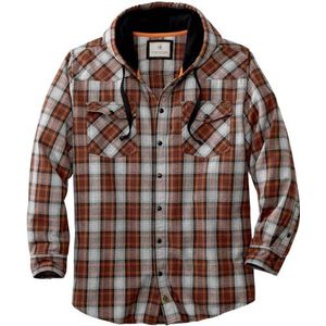 Legendary Whitetails Heren Backwoods Hooded Flanel Shirt lange mouw