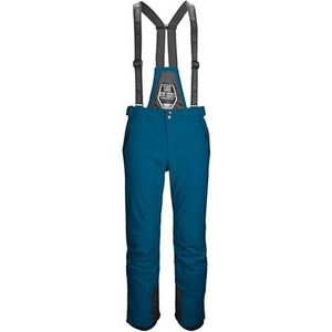 killtec Heren Skibroek/Skibroek met afritsbare slab en randbescherming Larok, donker petrol, S, 35244-000