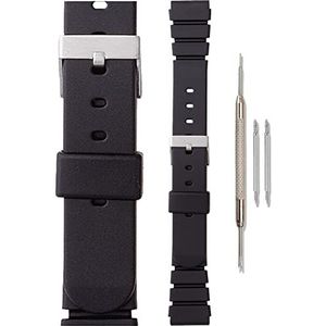 Morellato Rubberen armband voor dameshorloge TIPO zwart 18 mm A01U0199198019MO18, wit, Armband