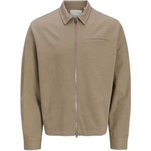 Jack & Jones Jprblaezra Overshirt Styd Aw24, grijsbeige, S