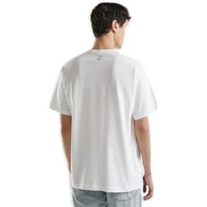 United Colors of Benetton Uniseks T-shirt voor volwassenen, Wit, 3XL