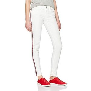 Mavi Adriana Skinny Jeans voor dames, Wit (Wit gebonden Str 27925), 25W x 32L