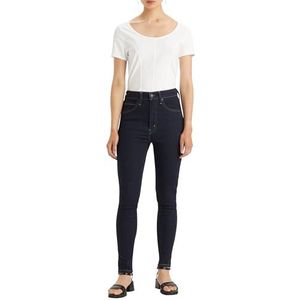 Skinny Broek - Effen - Denim - Rinsed/Dark Washed - High Waist