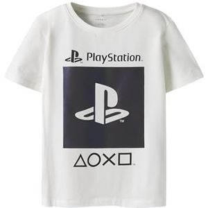 NAME IT Nkmorel Ps Ss Nreg Top Box Bfu, cloud dancer, 134-140